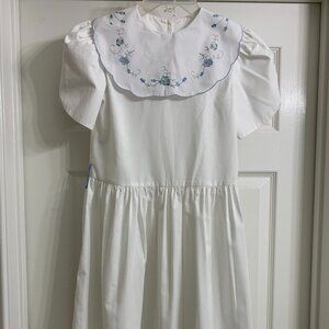 Maggie Breen Brand Girl's White Dress, Size 12
